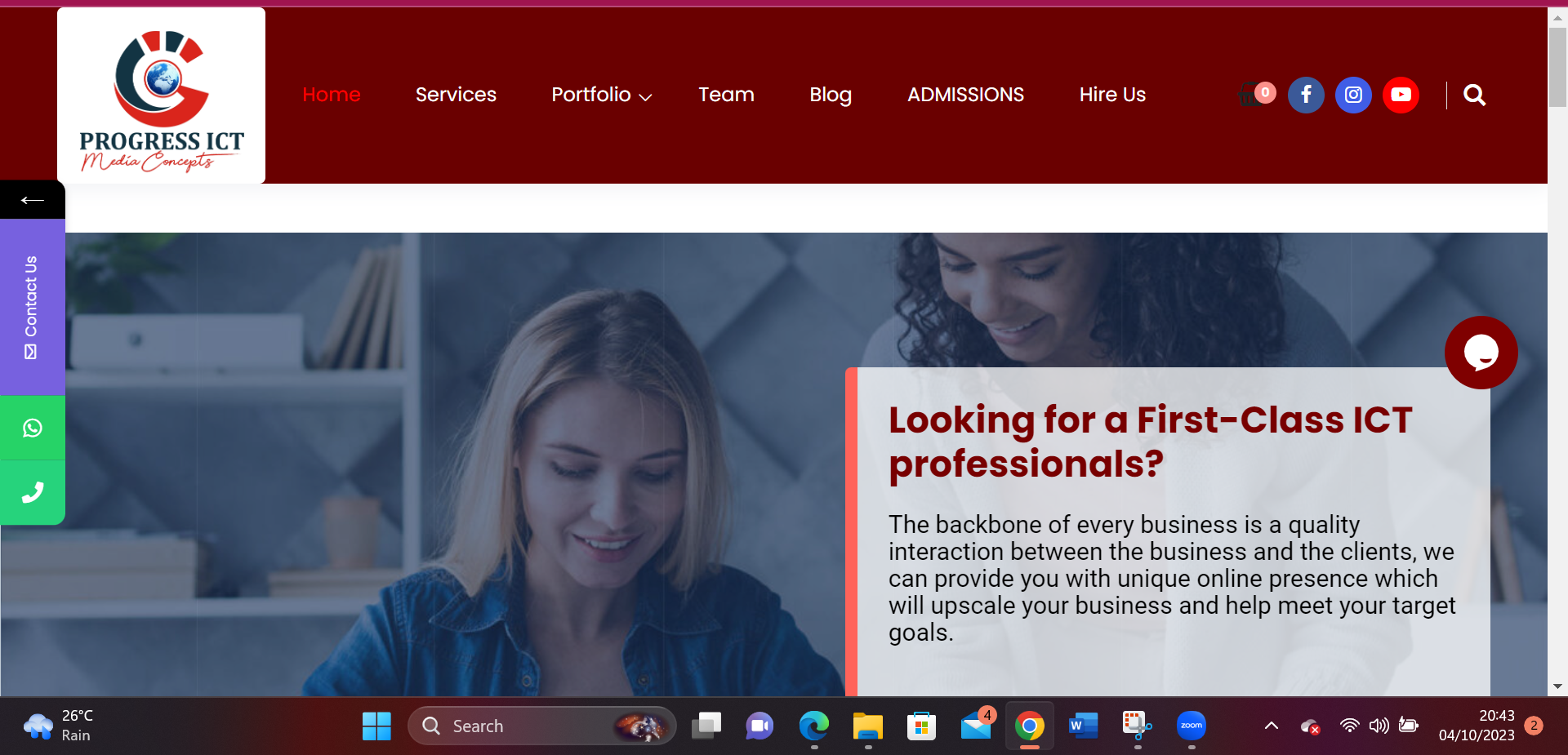 PROGRESS-ICT WEBSITE